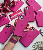 Husa silicon cu microfibra - iPhone - DRAGON FRUIT